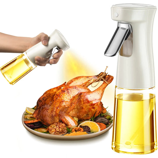 240ml Glass Olive Oil Sprayer Mister Kitchen Gadgets Accessories for Air Fryer Canola Oil Spritzer Widely Used for Salad Making Baking Frying BBQ Cooking