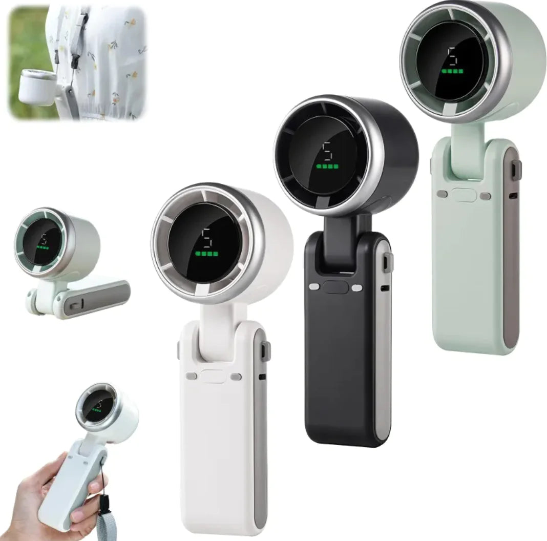 180° Folding Turbo Neck Fan Handheld