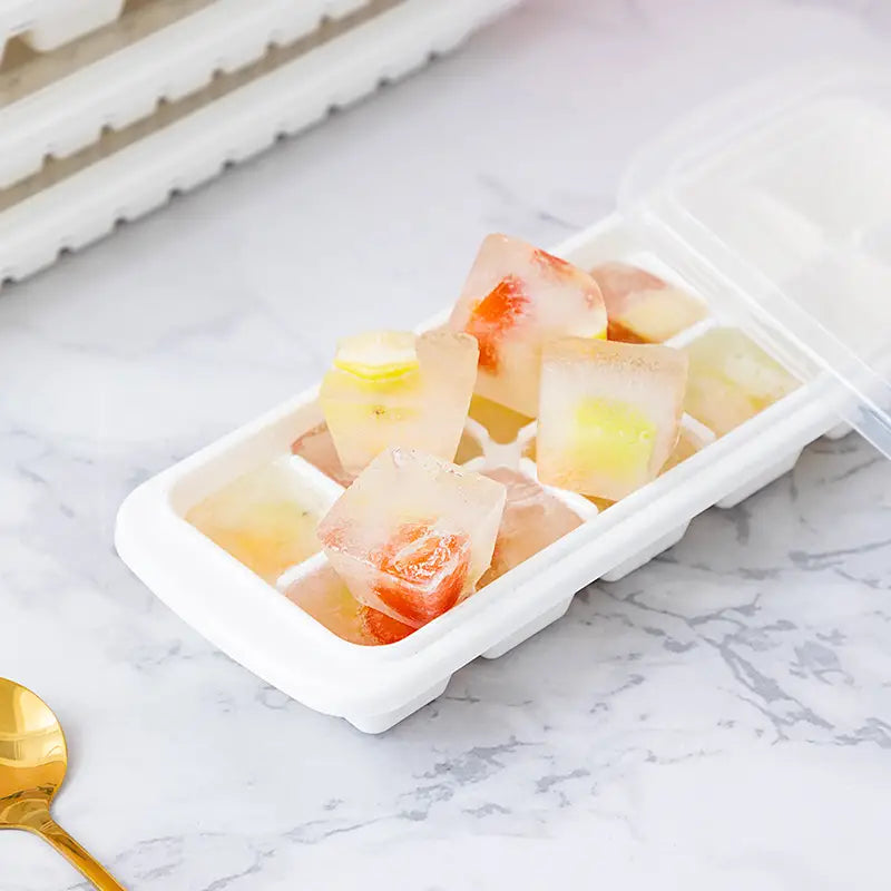 1pc Ice Cube Mold with Lid - Summer Ice Cream Tray