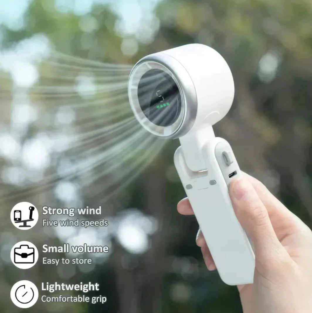 180° Folding Turbo Neck Fan Handheld