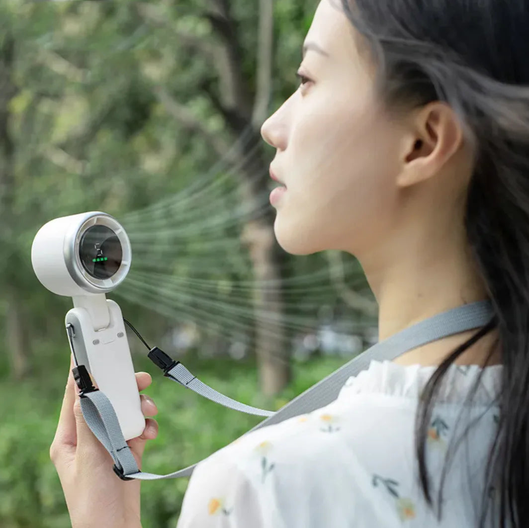 180° Folding Turbo Neck Fan Handheld