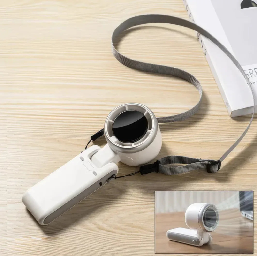 180° Folding Turbo Neck Fan Handheld