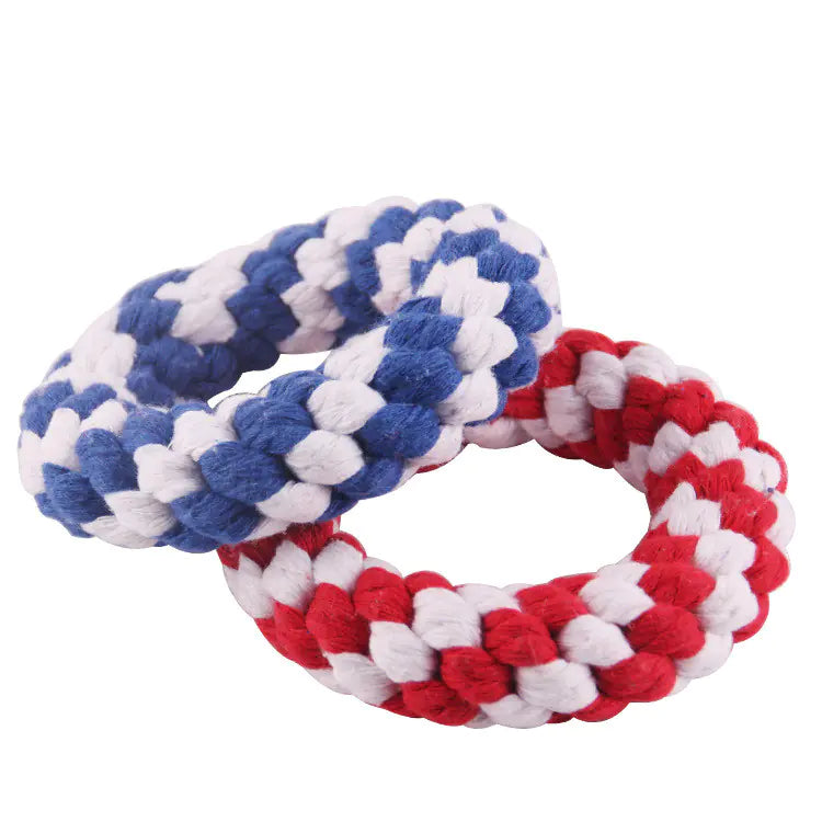 Cotton Rope Ball Dog Toy for Teeth and Molar Care