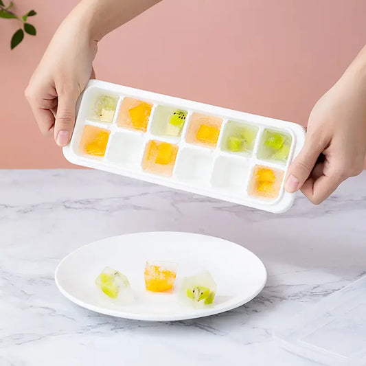1pc Ice Cube Mold with Lid - Summer Ice Cream Tray