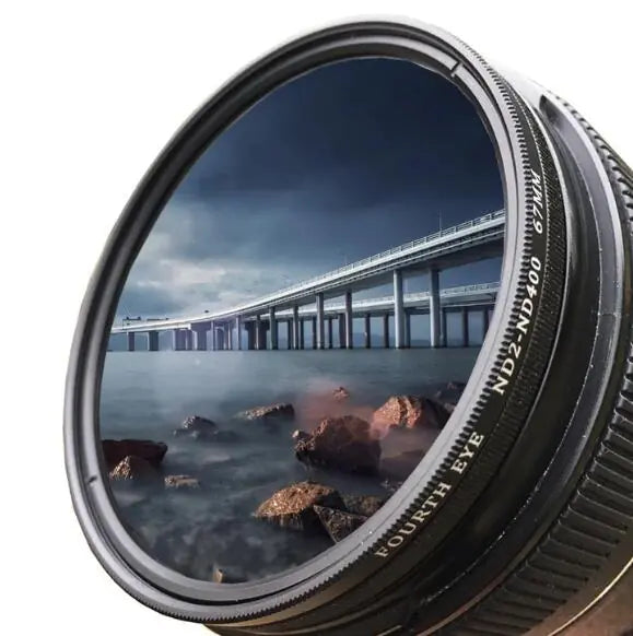 Adjustable ND Filter for Cameras - Multi-Caliber