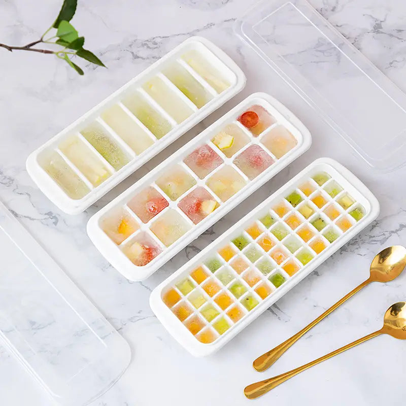 1pc Ice Cube Mold with Lid - Summer Ice Cream Tray