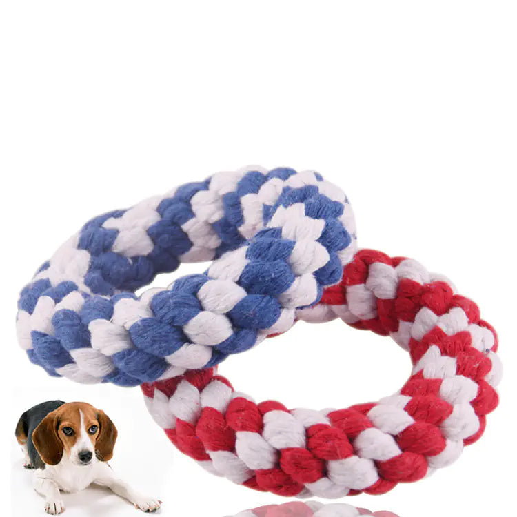 Cotton Rope Ball Dog Toy for Teeth and Molar Care